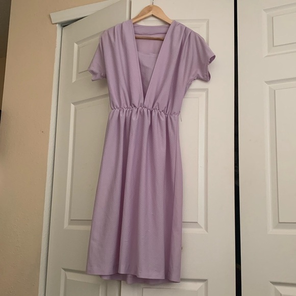 Vintage lilac midi dress - Picture 1 of 6